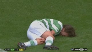 Ouch! One Direction&#39;s Louis Tomlinson tackle by Gabriel Agbonlahor