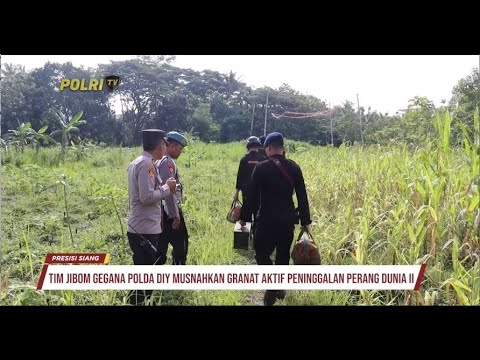 TIM JIBOM GEGANA SATUAN BRIMOB POLDA DIY MUSNAHKAN GRANAT AKTIF