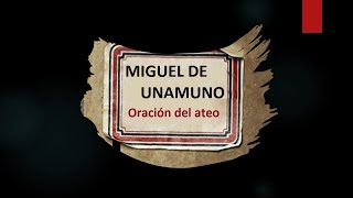 Kadr z teledysku La oración del ateo tekst piosenki Miguel de Unamuno