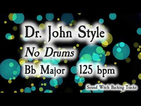 Dr. John Style Backing Track Jam in Bb Major | Drumless | 125 BPM