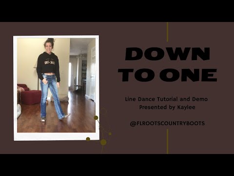 Down to One ~ Improver Line Dance Tutorial and Demo