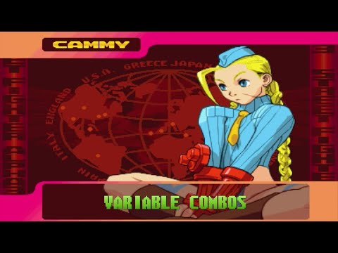 V-Cammy V-ism Cammy Variable Combos VCs - Street Fighter Alpha 3 SFA3 Upper/Max