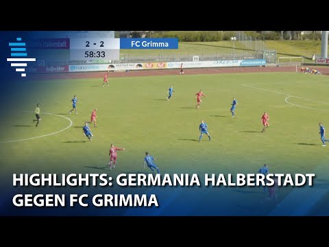 NOFV-Oberliga: Highlights des Spiels Germania Halberstadt gegen FC Grimma