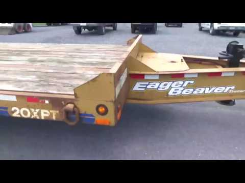 2006 Eager Beaver 20XPT 20 Ton Tow Behind Lowboy Trailer For Sale