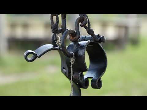 videoblocks ancient hammered fetters old black iron shackles iron forged gyves rxg8qmwxtx  D
