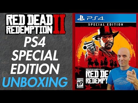 Red Dead Redemption 2 PS4 Special Edition Unboxing German/Deutsch - Boni aktivieren