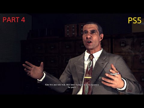 L A  Noire remastered gameplay walkthrough part 4 on PS5 4K60 HDR