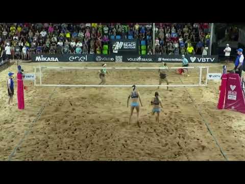 Great Rally with Ana Patricia defending with Chest.  x Nuss/Kloth - Final - Elite 16 - Would Tour