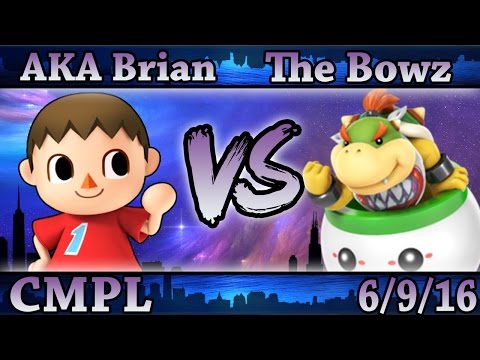 CMPL 5 - AKA Brian (Villager) Vs The Bowz (Bowser Jr., L. Mac) Smash Wii U Winners Side - Smash 4