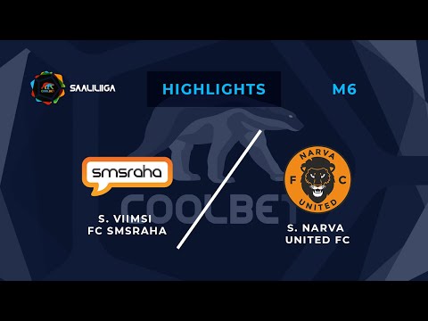 Viimsi FC Smsraha - Narva United FC. Coolbet Saaliliiga. MD 6. Highlights