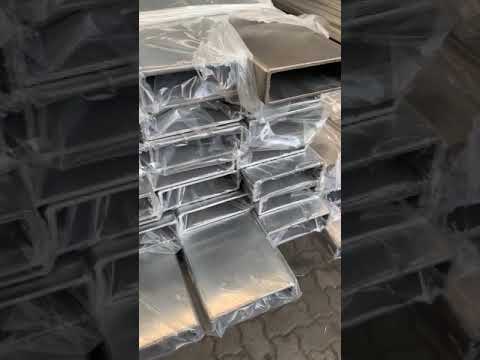 Brushed Stainless Steel Rectangular Pipe Grade304