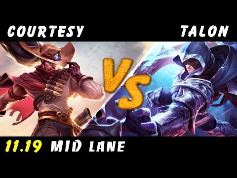 Courtesy - Yasuo vs Talon MID Patch 11.19 - Yasuo Gameplay