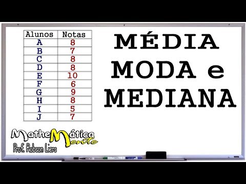 MÉDIA, MODA E MEDIANA - Prof Robson Liers - Mathematicamente