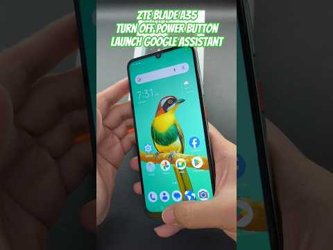 ZTE Blade A35 Turn off Power Button Launch Google Assistant