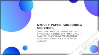 Mobile Paper Shredding Services