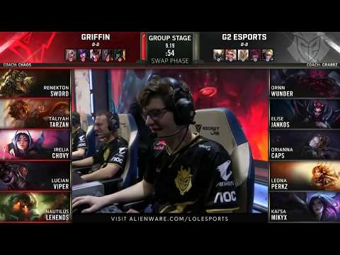 GRF vs G2 Highlights (Korea vs Europe) Group A League of Legends Worlds LoL World Cup Group Stage