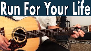 Beatles Run For Your Life Guitar Lesson + Tutorial