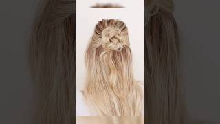 Download lagu Easy 1-minute autumn rose bun hairstyle 🍂#rosebun #autumnhairstyles #fallhair #hairtutorial mp3
