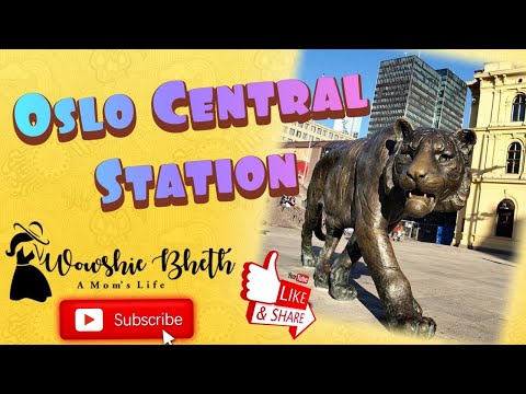 Estação Central de Oslo || Oslo Sentralstasjon || Um vislumbre de Oslo Noruega || De Asker a Oslo