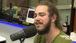 Post Malone at The Breakfast Club   Talks White Iverson, Is He A Culture Vulture &amp; More August 2015