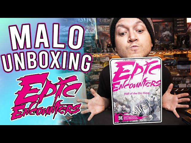 Vídeo relacionado con Epic Encounters: Hall of the Orc King - Juego de mesa de rol de fantasía RPG con 20 miniaturas, tapete de juego de doble cara y libro de aventuras Game Master con estadísticas de monstruos, compatible