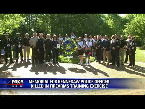 Memorial for Kennesaw Police officer killed in training exercise
