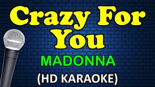 CRAZY FOR YOU - Madonna (HD Karaoke)