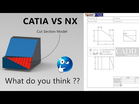 Same Model Using Catia V5 and UG NX |Comparison|#design #engineering#ugnx #interviewtipsforfreshers