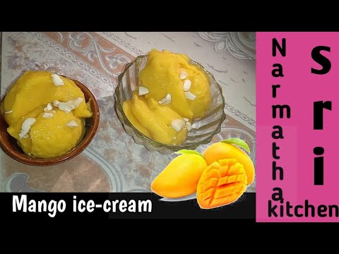 மாம்பழ ஐஸ்கிரீம் | mango ice cream | homemade ice cream | மாம்பழ பனிக்கூழ் | ns kitchen