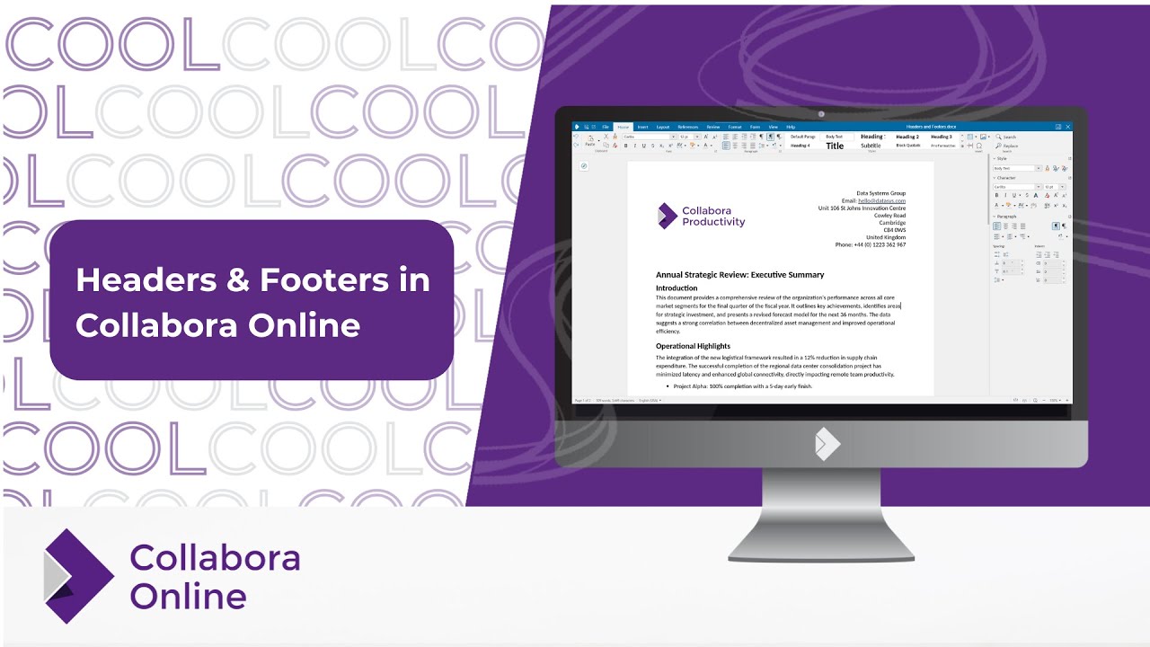 Headers and Footers in Collabora Online #FeatureFriday