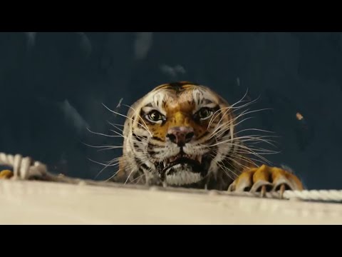 Life of Pi (2012) Pi saves the Richard Parker's