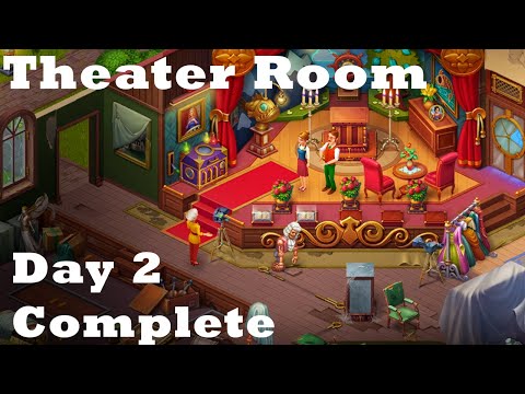 Manor Matters Stories Theater Room Day 2 Complete New Island Isle HD Walkthrough | Movie | Gameplay