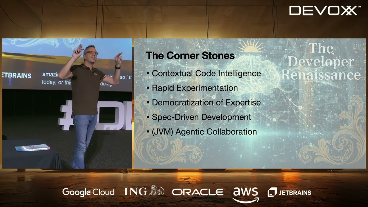 Stephan Janssen presenting Vibe Coding keynote at Devoxx Belgium 2025