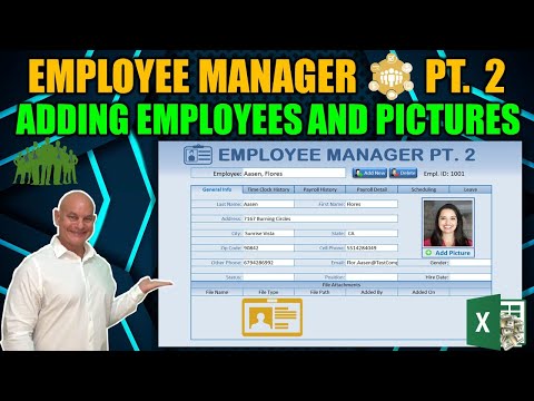 Create Horizontal AND Vertical Tabs in this Excel Employee Manager Part 1