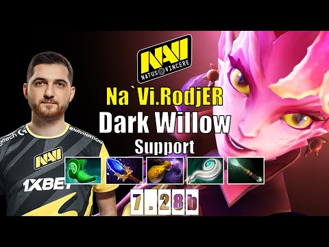 Dark Willow Support | Na`Vi.RodjER | SUPER ANNOYING SUPPORT HERO | 7.28b Gameplay Highlights