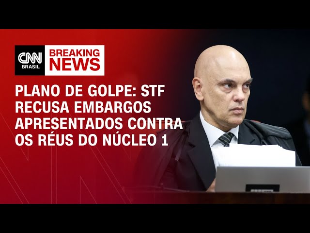 Plano de golpe: STF forma maioria para negar recursos do núcleo 1 | CNN 360°