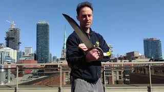 Upward figure 8 pattern for Wing Chun Knife practice.
