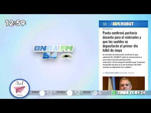 TODA LA ONDA con Waly & July  - LUNES 27 /04/ 2026