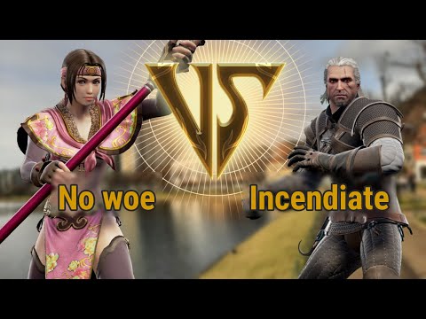 No woe (Mina) VS Incendiate (Geralt) | Soulcalibur VI