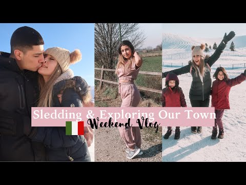 Asiago Sledding | Exploring Our Town In Italy 🇮🇹 | Military Wife| Vicenza | American In Italy