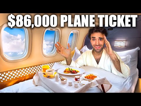 WORLD'S MOST EXPENSIVE FIRST CLASS (Record Breaking $86,000 Ticket)!