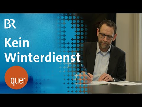 Streit ums Schneeräumen in Starnberg: Kein Winterdienst auf Fußwegen | quer vom BR