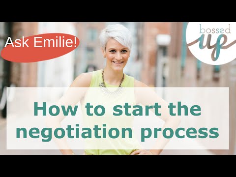 How to Start the Negotiation Conversation