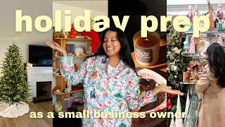 let's prep for the ✨holiday season🎄 as a small business owner // thrifting decor, making inventory