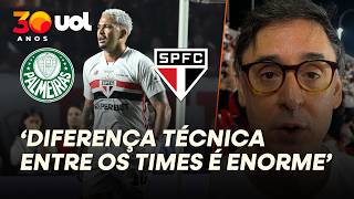TIRONI: 1º TEMPO DO SÃO PAULO CONTRA O PALMEIRAS FOI UM DESASTRE TOTAL; TORCIDA TERMINOU PROTESTANDO