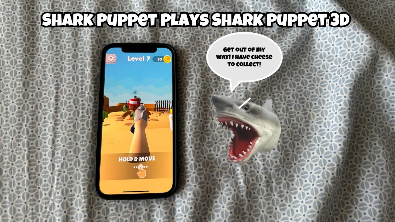SB Movie: Shark Puppet plays Shark Puppet 3D!