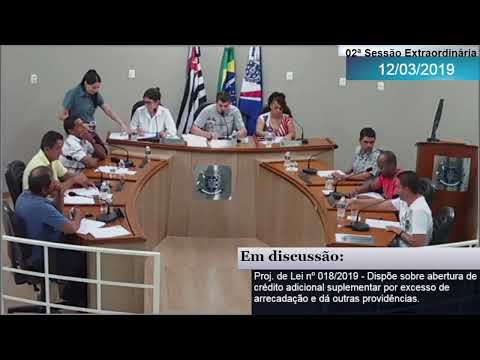 02ª Sessão Extraordinária (12/03/2019) - Câmara Municipal de Santópolis do Aguapeí - SP
