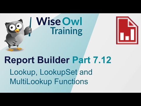 SSRS Report Builder Part 7.12 - Lookup, LookupSet and MultiLookup Functions