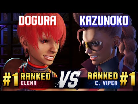 SF6 ▰ DOGURA (#1 Ranked Elena) vs KAZUNOKO (#1 Ranked C.Viper) ▰ High Level Gameplay