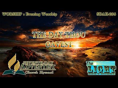 The Day Thou Gavest - Hymn No. 056 | SDA Hymnal | Instrumental | Lyrics
